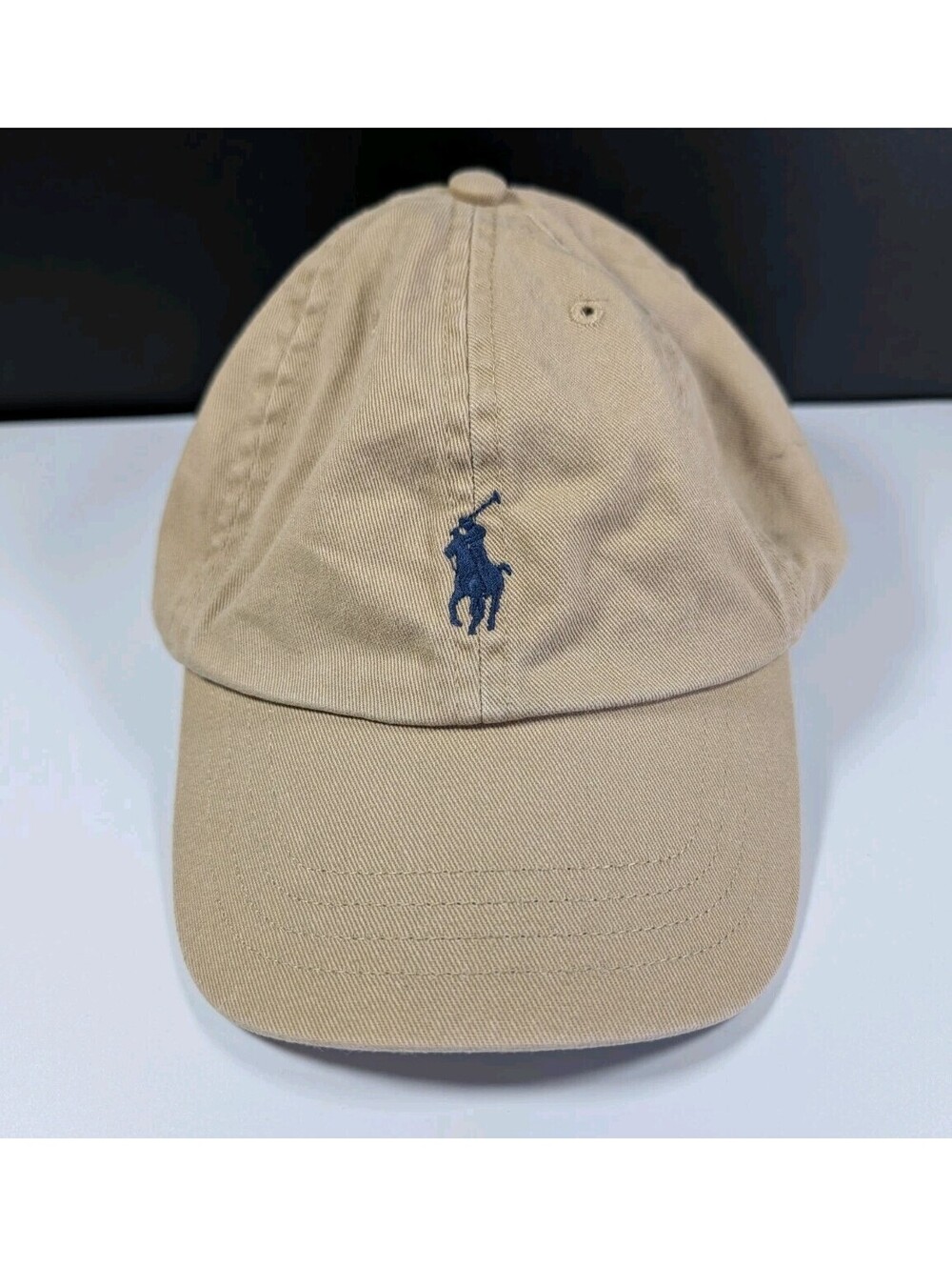 Polo Ralph Lauren Youth 4-7 Tan Khaki Cotton Chino Pony Logo Strapback Ball Caps